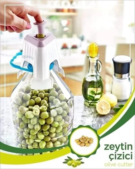 Kolay Zeytin Dilme Çizme Aparatı Pratik Kolay Zeytin Çizici Alet ürün görseli 1