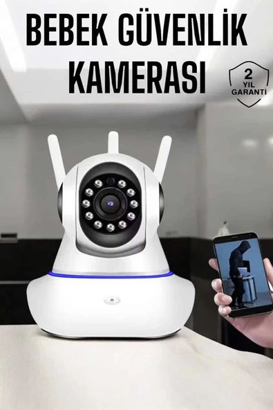 Wifi Kamera Ev Kamerası Gece Görüşlü Kablosuz Bebek Izleme Kamerası ürün görseli 1