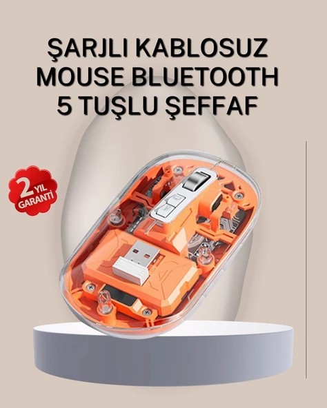 Çift Modlu Fare – USB Alıcılı ve Bluetooth Bağlantılı ürün görseli 1