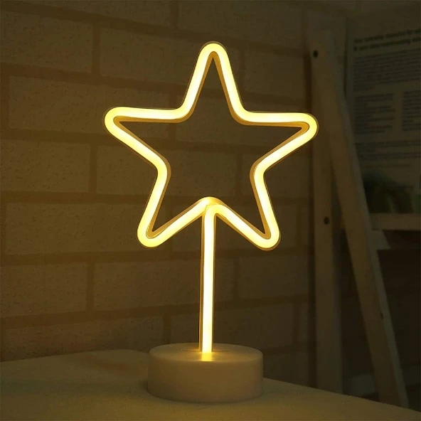 Yıldız Neon LED Lamba - Resim 4