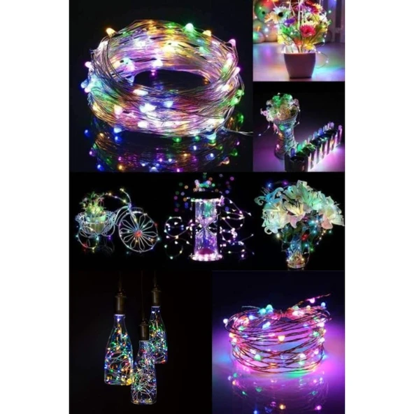 3 Metre RGB Pilli Peri Led - Resim 2