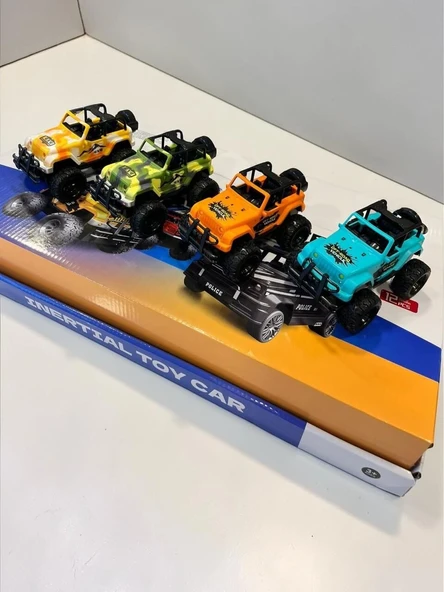 SH40934 SÜRTMELİ ARABA OFF ROAD JİP PLASTİK- 1 Adet Stokta Olan Renk Gönderilir ürün görseli 1