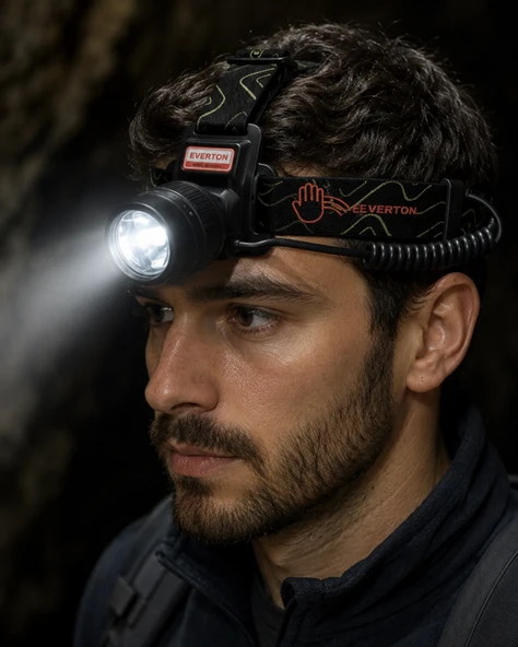 30W LED Kafa Feneri Sensörlü Type C Şarjlı ürün görseli 1