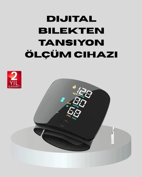 Dijital Bilek Tansiyon Aleti – Çift Kullanıcı Hafızalı, Aritmi Uyarılı ve Otomatik Kapanmalı ürün görseli 1