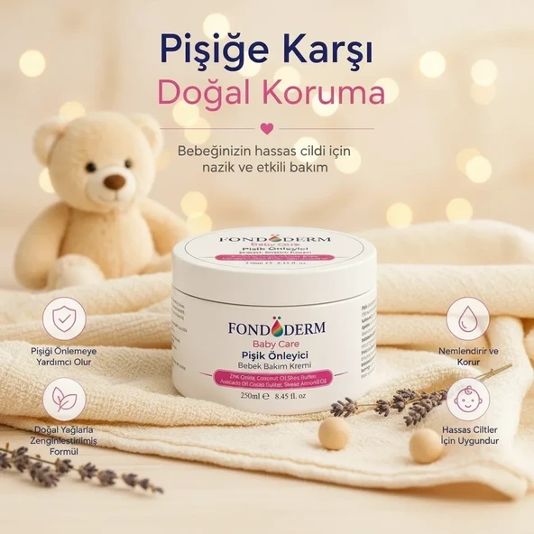 Bebek Pişik Kremi Çinko Oksit ve Lanolin İçerikli Bariyer Krem Yoğun Onarıcı Cilt Bakım Kremi ürün görseli 1