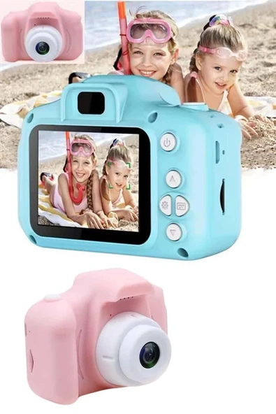 Dijital Fotoğraf Makinesi Çocuk Mini 1080p HD Kaliteli Renkli ürün görseli 1