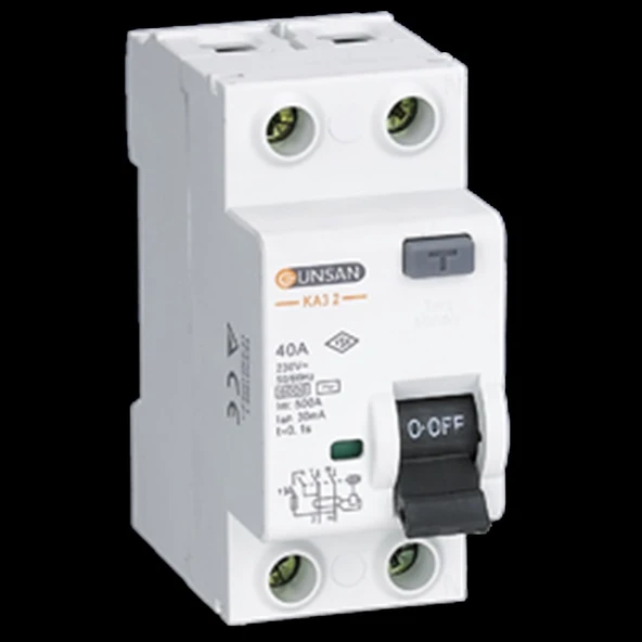Eco Lounge 1 adet Günsan 2X32a 300Ma Kaçak Akım Rolesi KA3 2-32/300 ürün görseli 1
