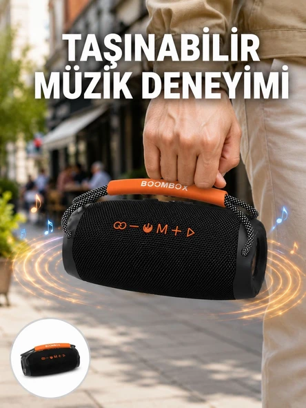 Bluetooth 5.1 Kablosuz Hoparlör Derin Bas RGB Işıklı Yeni Nesil ürün görseli 1