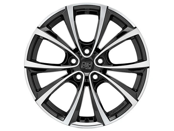 MSW-27T TESLA JANT  5X114.3 20X9.5 ET45 64.1 SİYAH POLISH DESIGNED BY O.Z. ürün görseli 1