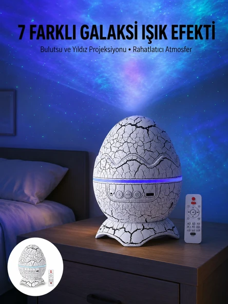 Gece Lambası Yumurta Işık Speaker Yeni Nesil Dinozor Yumurtası Görünümlü ürün görseli 1