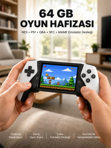 Şarjlı, Hafıza Kart Destekli Oyun Konsolu Yeni Nesil ürün görseli 1