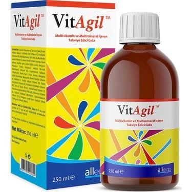 Allergo VitAgil Multivitamin-Mineral Şurup 250 mL ürün görseli 1