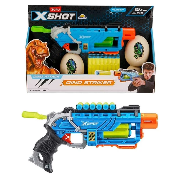 Silah Sünger Atan Dino Attack Dino Striker S1 16 Mermi ürün görseli 1