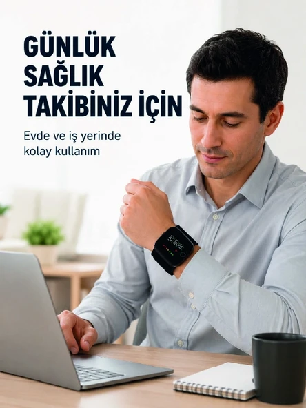 Şarjlı Bilekten Dijital Tansiyon Ölçer Geniş LCD Ekranlı ürün görseli 1