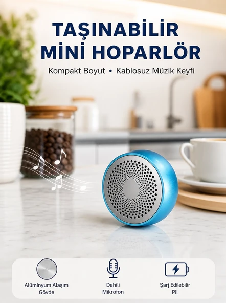 10W Güçlü Stereo Bluetooth Hoparlör – 360° Surround Ses Deneyimi Yeni Nesil ürün görseli 1