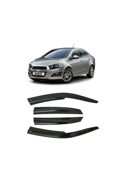 Cam Rüzgarlığı Mugen Tip Chevrolet Aveo 2012-> Hb 4Lü ürün görseli 1