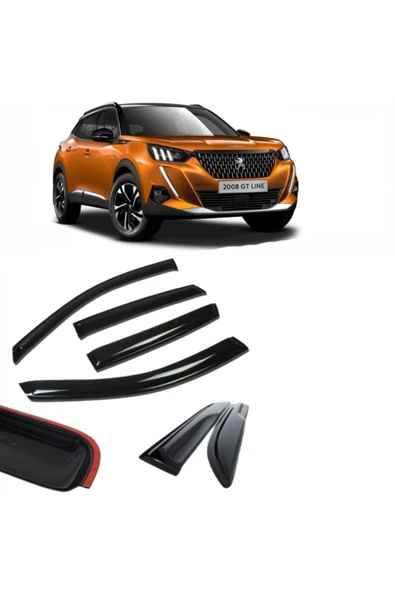 Cam Rüzgarlığı İthal Mugen Tip Peugeot 2008 2020 Sonrası 4Lü ürün görseli 1