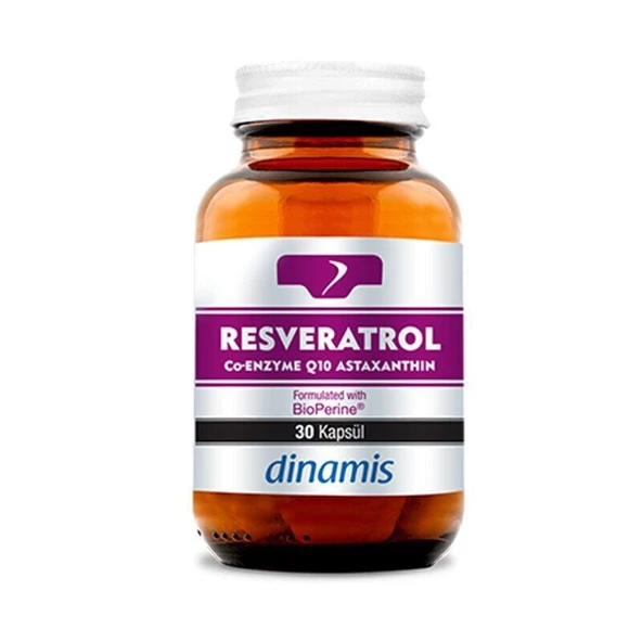 Dinamis Resveratrol Co-Q10 Astaxanthin 30 Kapsül ürün görseli 1
