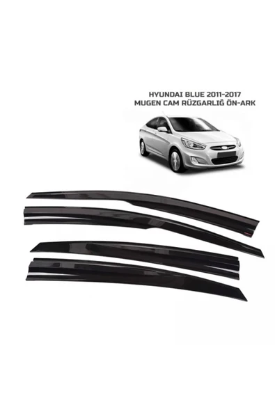 Cam Rüzgarlığı Mugen Hyundai Blue 2011-2017 Arası 4 Lü ürün görseli 1