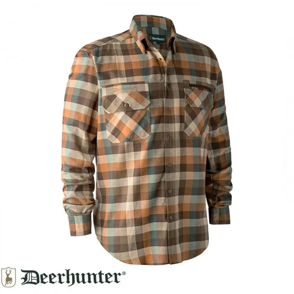 DEERHUNTER James Kahverengi Kareli Gömlek 43/44 ürün görseli 1