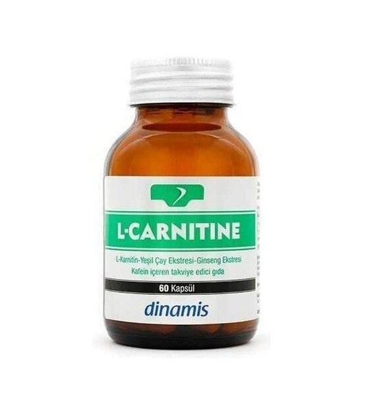 Dinamis L-Carnitine, Green Tea, Ginseng, Caffeine 60 Kapsül ürün görseli 1
