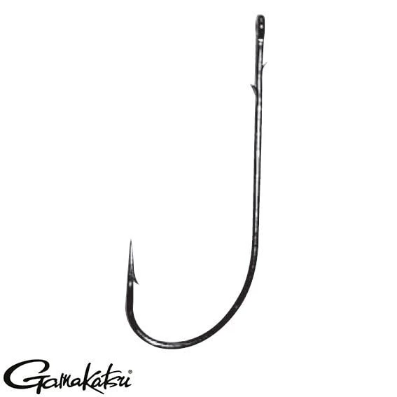 GAMAKATSU Worm 36 Siyah No:6 Olta İğnesi 1/6 ürün görseli 1