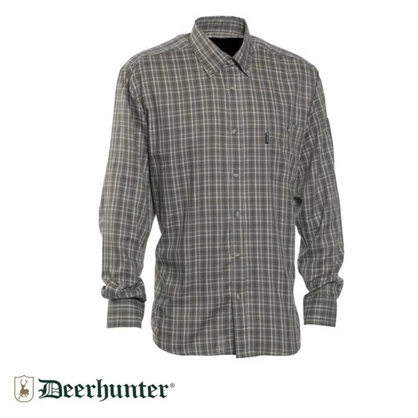 T. DEERHUNTER Waylon 399 Yeşil Kareli Uzun Kol Gömlek 41/42 ürün görseli 1