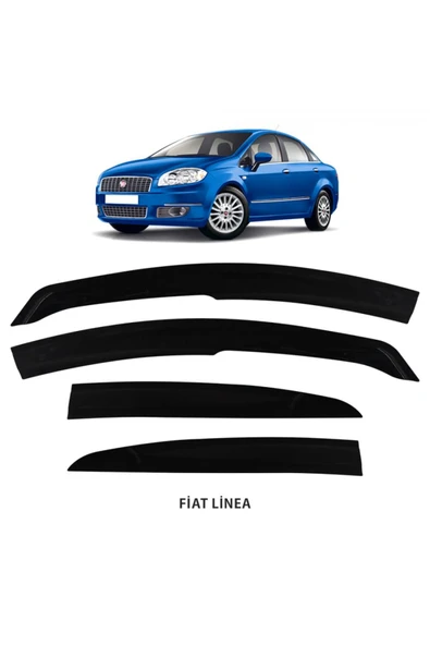 Cam Rüzgarlığı İthal Mugen Fiat Linea Uyumlu 4Lü ürün görseli 1