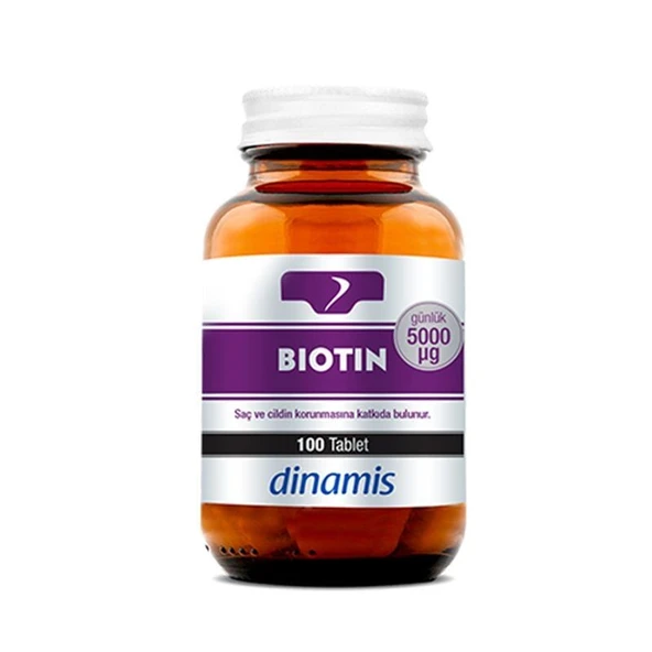 Dinamis Biotin 5000mcg 100 Tablet ürün görseli 1