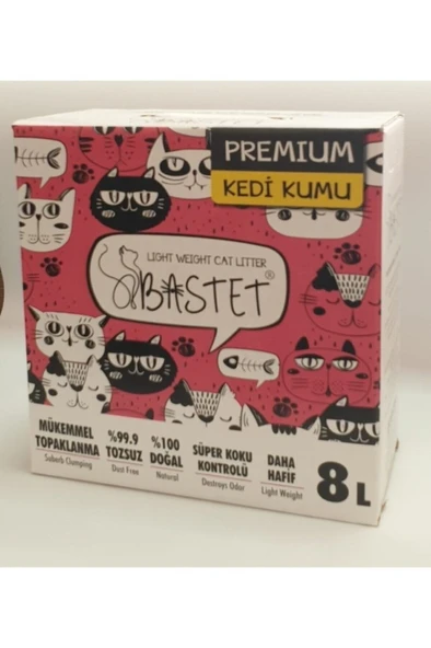 Natural Bastet Ada Petshop Bastet Natural Kedi Kumu 8 Litre 1 Adet ürün görseli 1