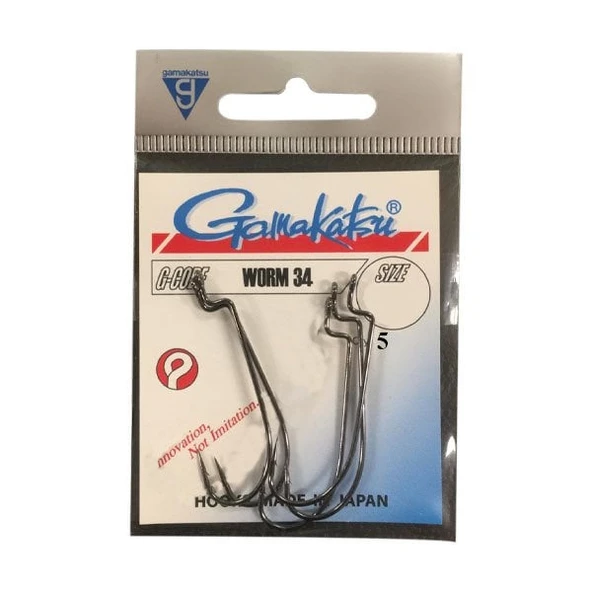 GAMAKATSU Worm 34 Siyah No:3/0 Olta İğnesi - Resim 3