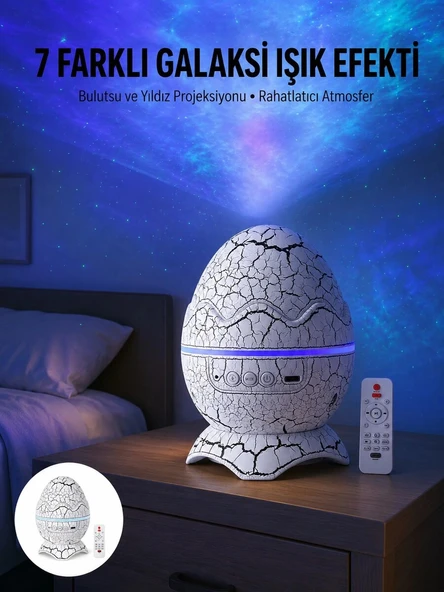 Gece Lambası Yumurta Işık Speaker Yeni Nesil Dinozor Yumurtası Görünümlü ürün görseli 1