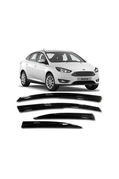 Cam Rüzgarlığı İthal Mugen Tip Ford Focus3 4Lü ürün görseli 1