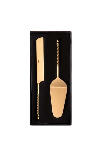 Jumbo Rope 2 Parça Gold Pasta Servis Seti - Resim 4