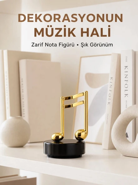 Melodious Music Altın Nota Figürlü Müzik Kutusu Yeni Nesil ürün görseli 1