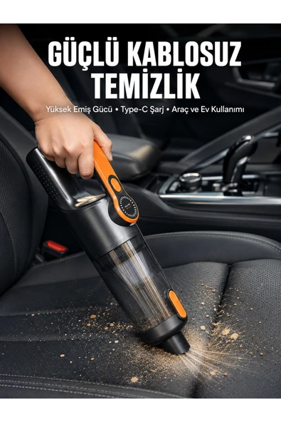 Kompakt Kablosuz Süpürge Güçlü Çekiş ve Düşük Ses Seviyesi ürün görseli 1