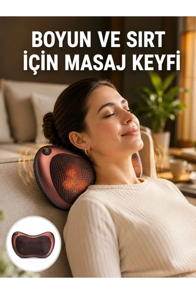 Isıtma Özellikli Derin Yoğurma Masaj Yastığı Priz  Çakmak Girişli Yeni Nesil ürün görseli 1