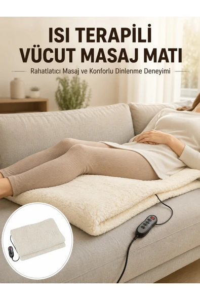 Vücut Masaj Matı Isı Terapili ve Çok Bölgeli Masaj Yeni Nesil ürün görseli 1