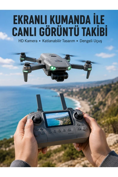 Akıllı Sensörlü Drone Canlı Görüntü Aktarımlı ürün görseli 1