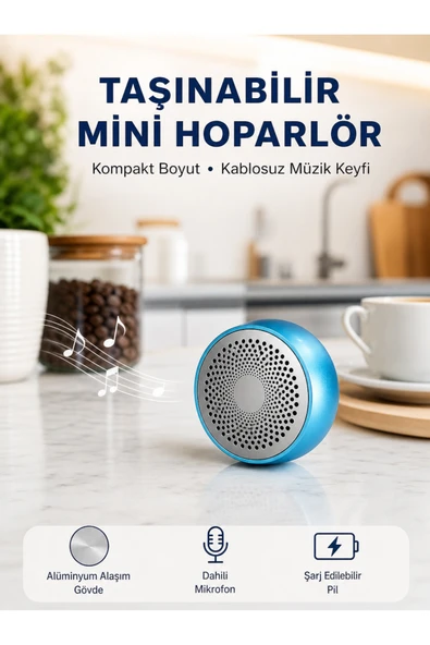 10W Güçlü Stereo Bluetooth Hoparlör  360 Surround Ses Deneyimi Yeni Nesil ürün görseli 1