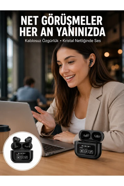 2025 Model Bluetooth Kulaklık Dokunmatik Ekran Yüksek Ses Kalitesi Yeni Nesil ürün görseli 1