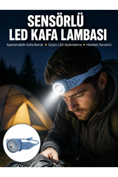 Uzun Pil Ömürlü Kamp ve Dağcılık Kafa Lambası Yeni Nesil ürün görseli 1
