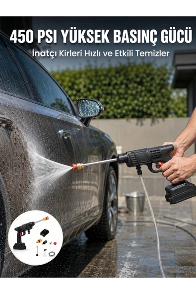 Kablosuz Taşınabilir Basınçlı Yıkama Tabancası Köpük Şişeli ürün görseli 1
