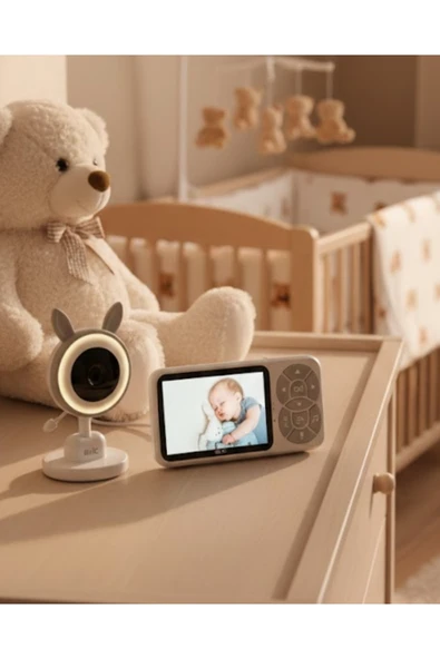 Gece Görüşlü Bebek Telsizi Besleme Hatırlatıcılı LCD Ekran Yeni Nesil ürün görseli 1