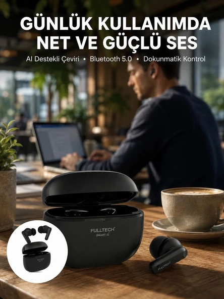 Akıllı Çeviri Destekli Bluetooth Kulaklık Profesyonel Ses Deneyimi Yeni Nesil ürün görseli 1