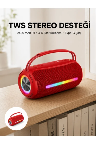 Bluetooth Kablosuz Hoparlör  Taşınabilir, Güçlü Ses ürün görseli 1
