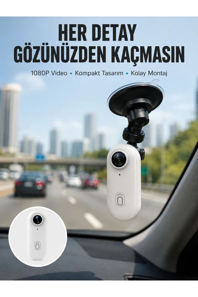 Şarj Edilebilir Uzun Ömürlü Mini Spor Kamera Full HD Yeni Nesil ürün görseli 1