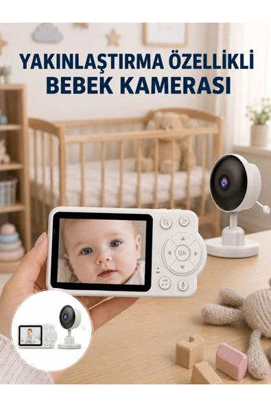 Bebek Monitörü Cry Detection ve HD Gece Görüş Destekli Yeni Nesil ürün görseli 1