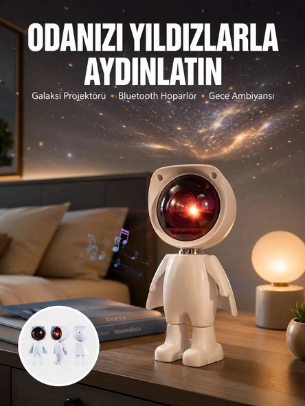Projeksiyon Güneş Lambası Astronot Gün Batımı Projektör LED Işıklı Yeni Nesil ürün görseli 1
