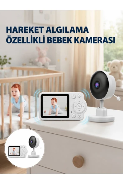 Yakınlaştırma Özellikli Gece Görüşlü Bebek İzleme Kamerası Yeni Nesil ürün görseli 1